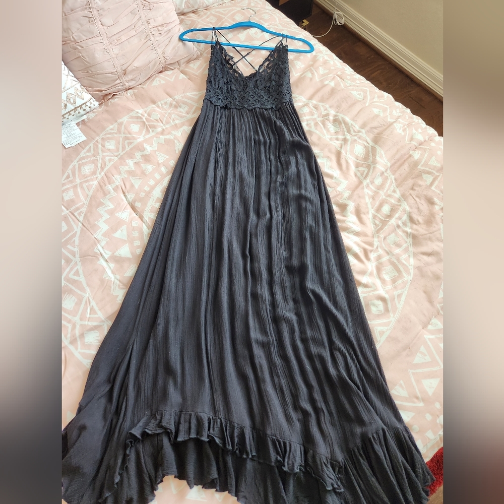 Free People Adella Maxi Slip dress